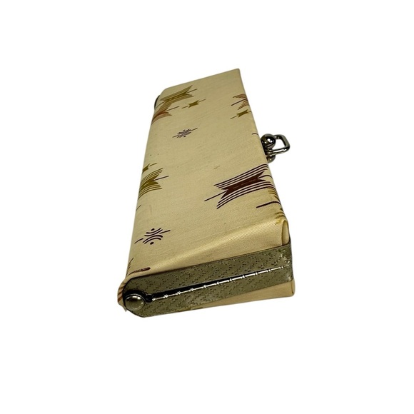 Vtg 1960’s Cat Eye Glass Case Only Retro Mid Century Gold Kiss Latch. - Picture 3 of 11